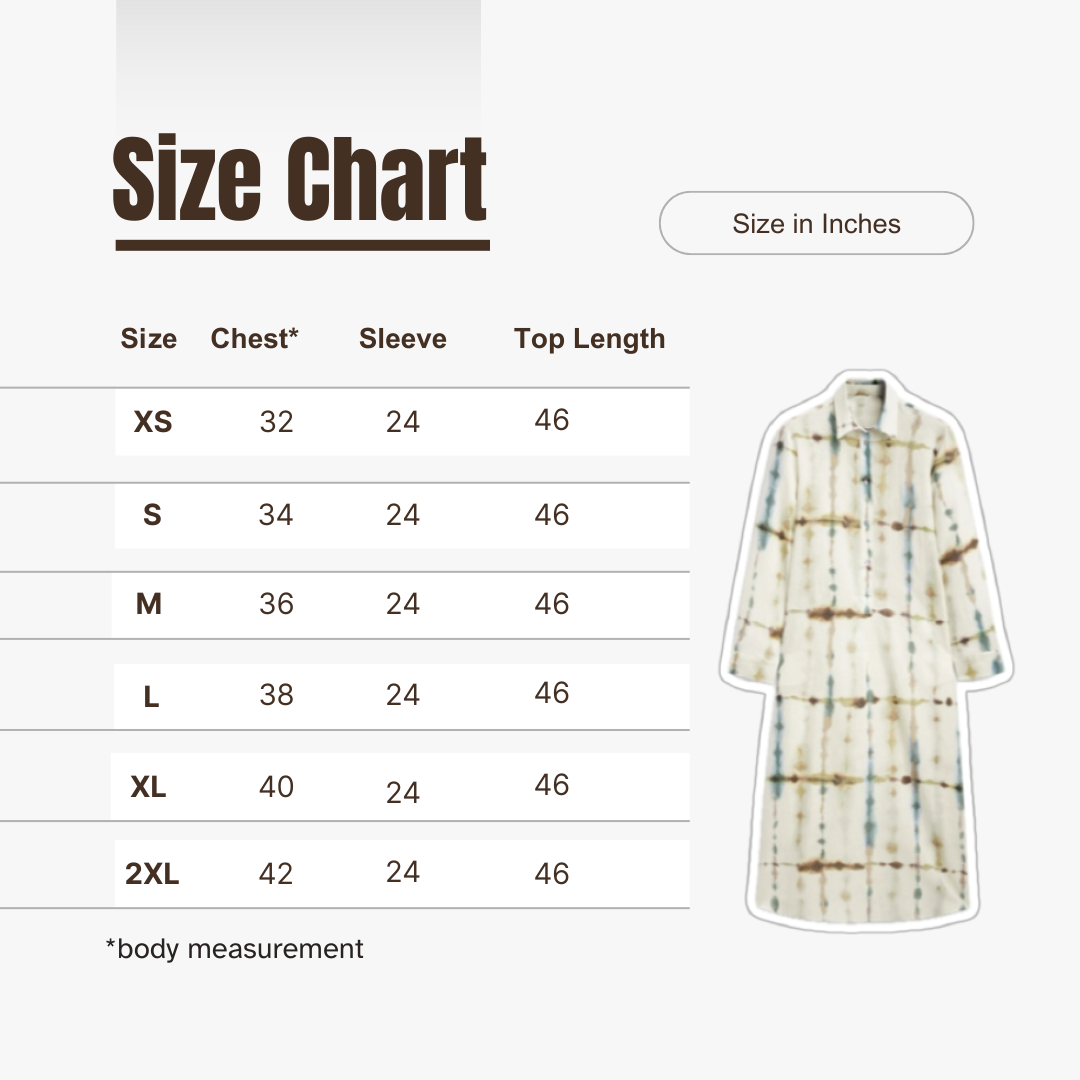 Leher Kurta Dress | Linen | Tie Dye