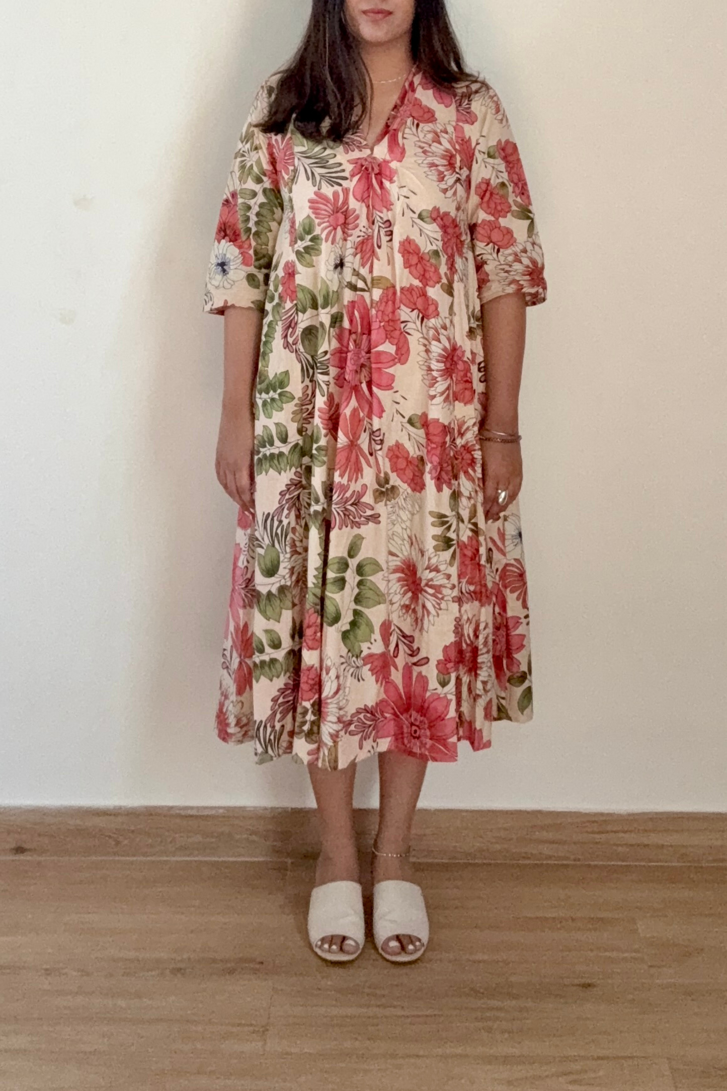 Lily Day Kurta Dress | Cotton | Peach