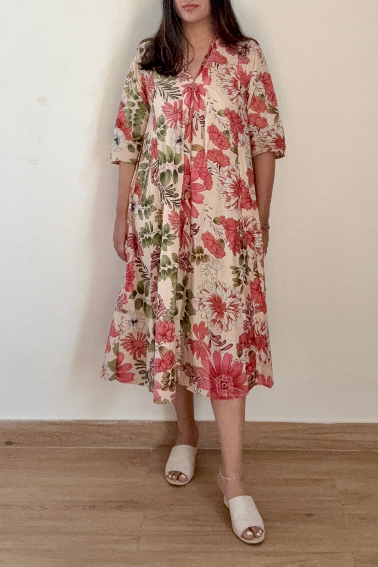 Lily Day Kurta Dress | Cotton | Peach