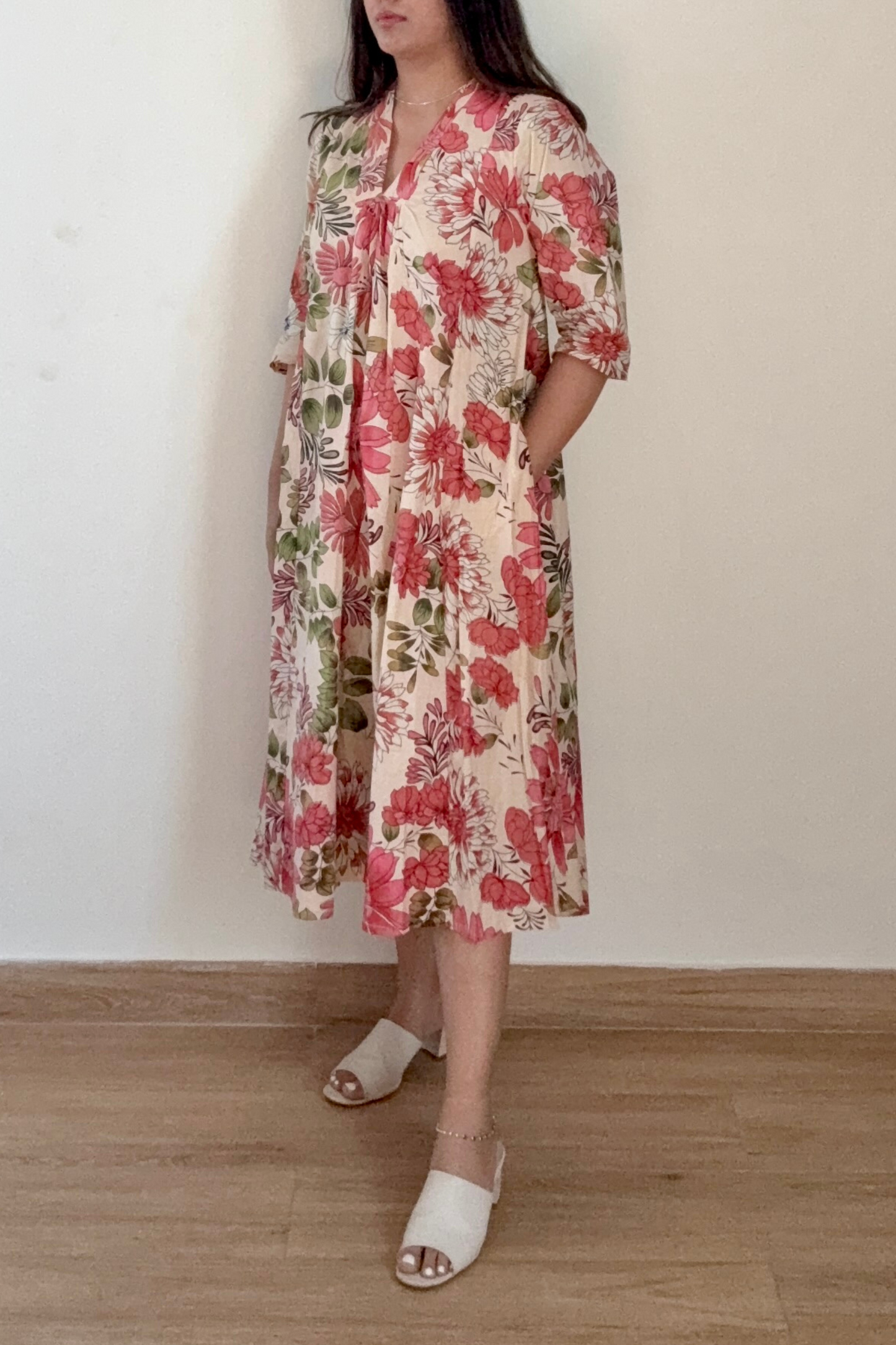 Lily Day Kurta Dress | Cotton | Peach