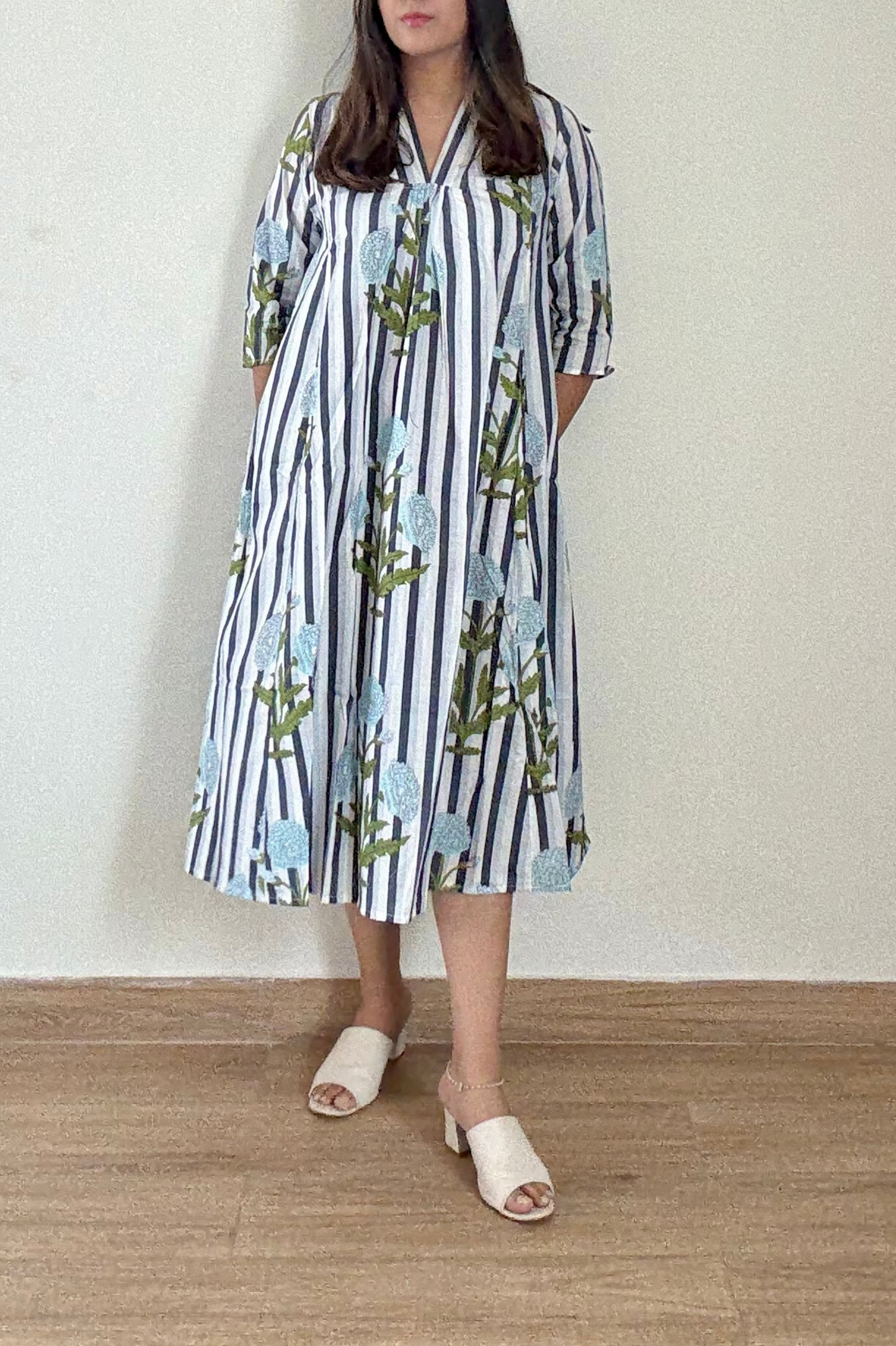 Sky Bagh Kurta Dress | Cotton | Blue