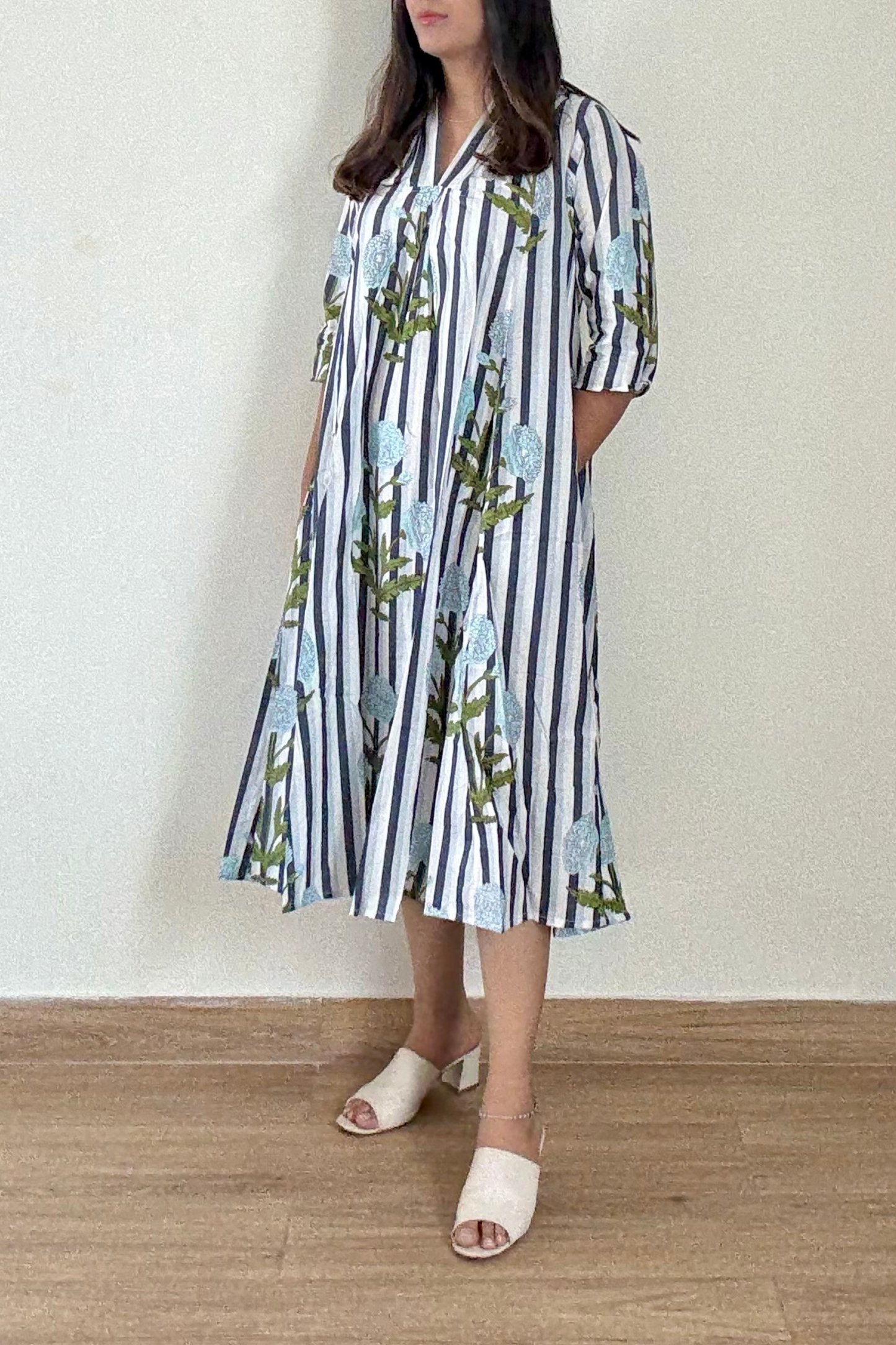 Sky Bagh Kurta Dress | Cotton | Blue