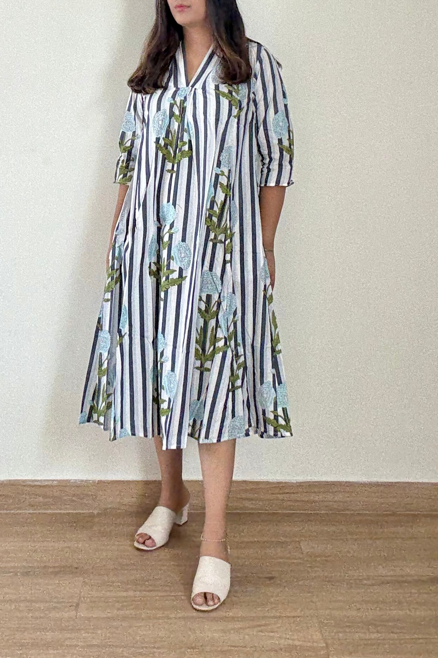 Sky Bagh Kurta Dress | Cotton | Blue