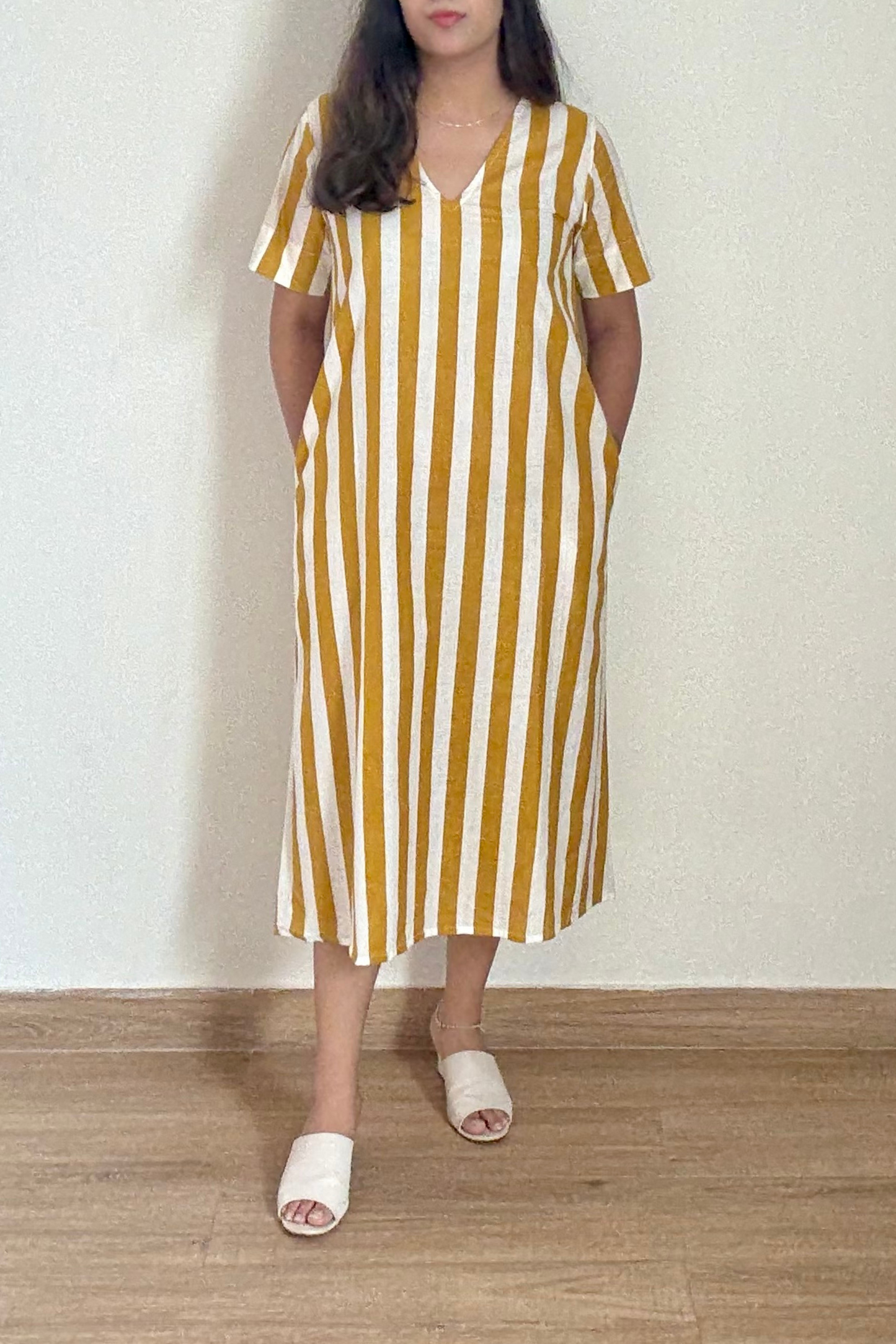Bombay Lane Kurta Dress | Striped | Yellow