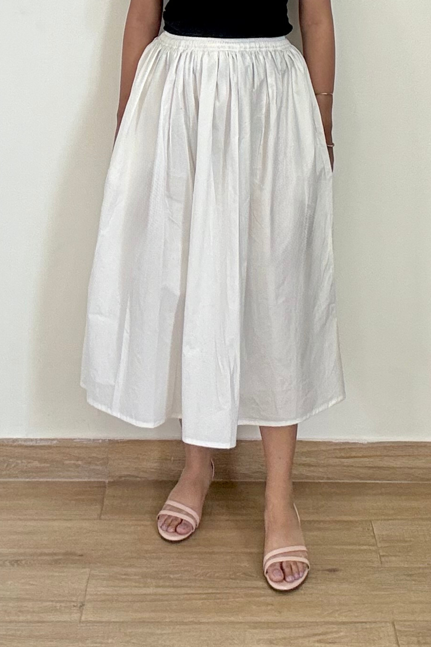 Do It All Crisp Skirt | Cotton | White