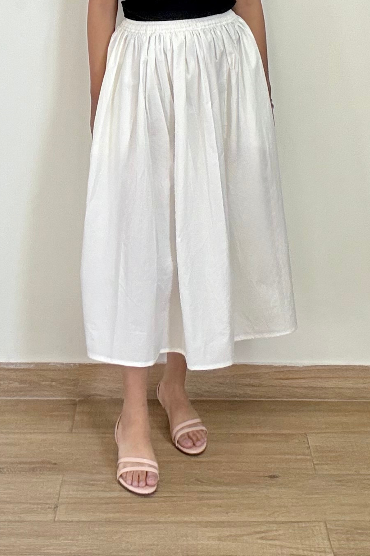 Do It All Crisp Skirt | Cotton | White