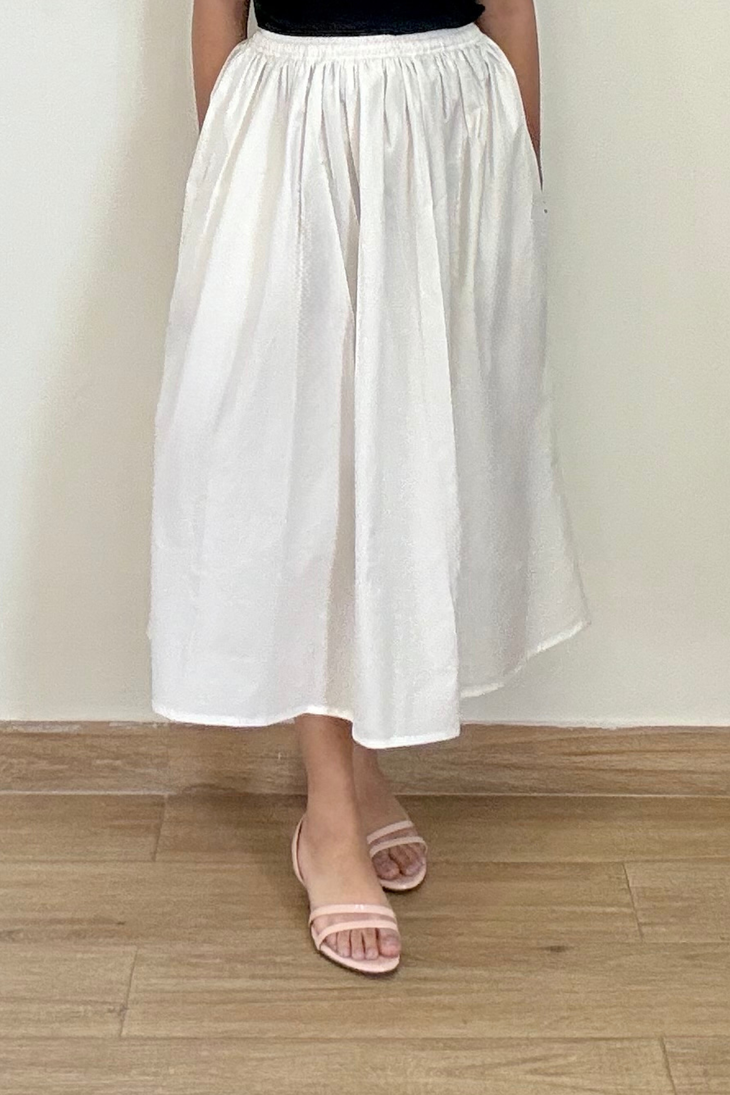 Do It All Crisp Skirt | Cotton | White