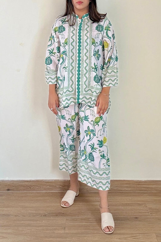 Desert Palm Coord Set | Rayon | Green