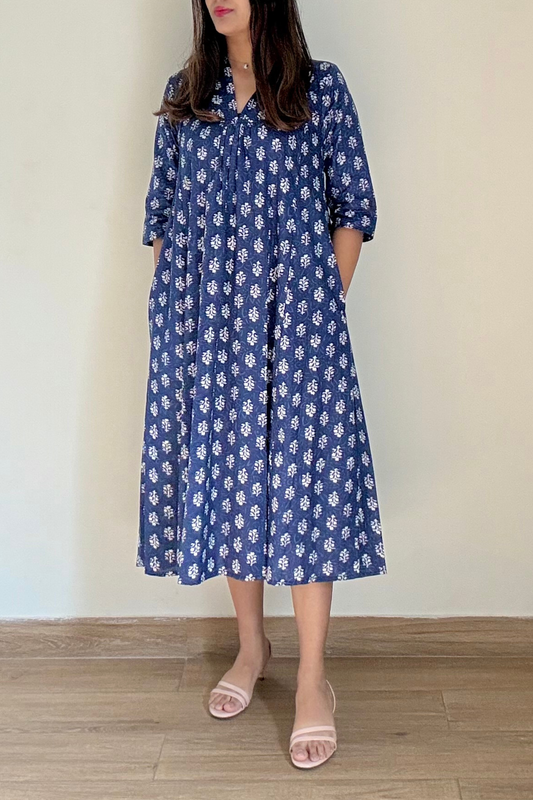 Blueprint Indigo Kurta Dress | Cotton | Blue