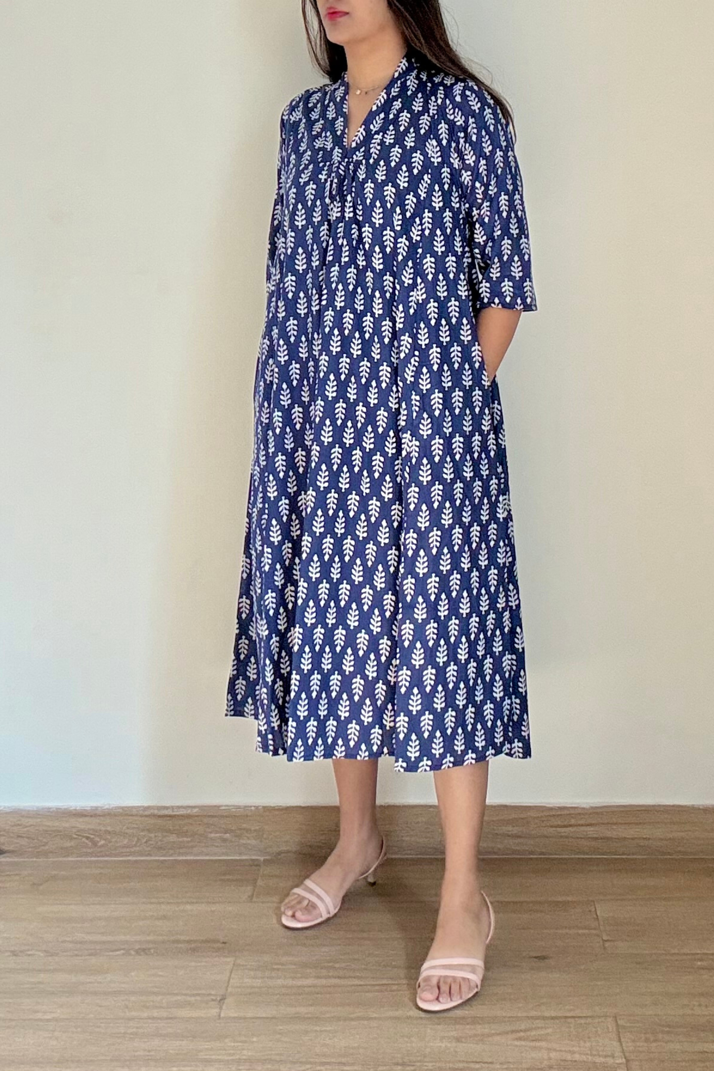 Malhar Indigo Kurta Dress | Cotton | Blue