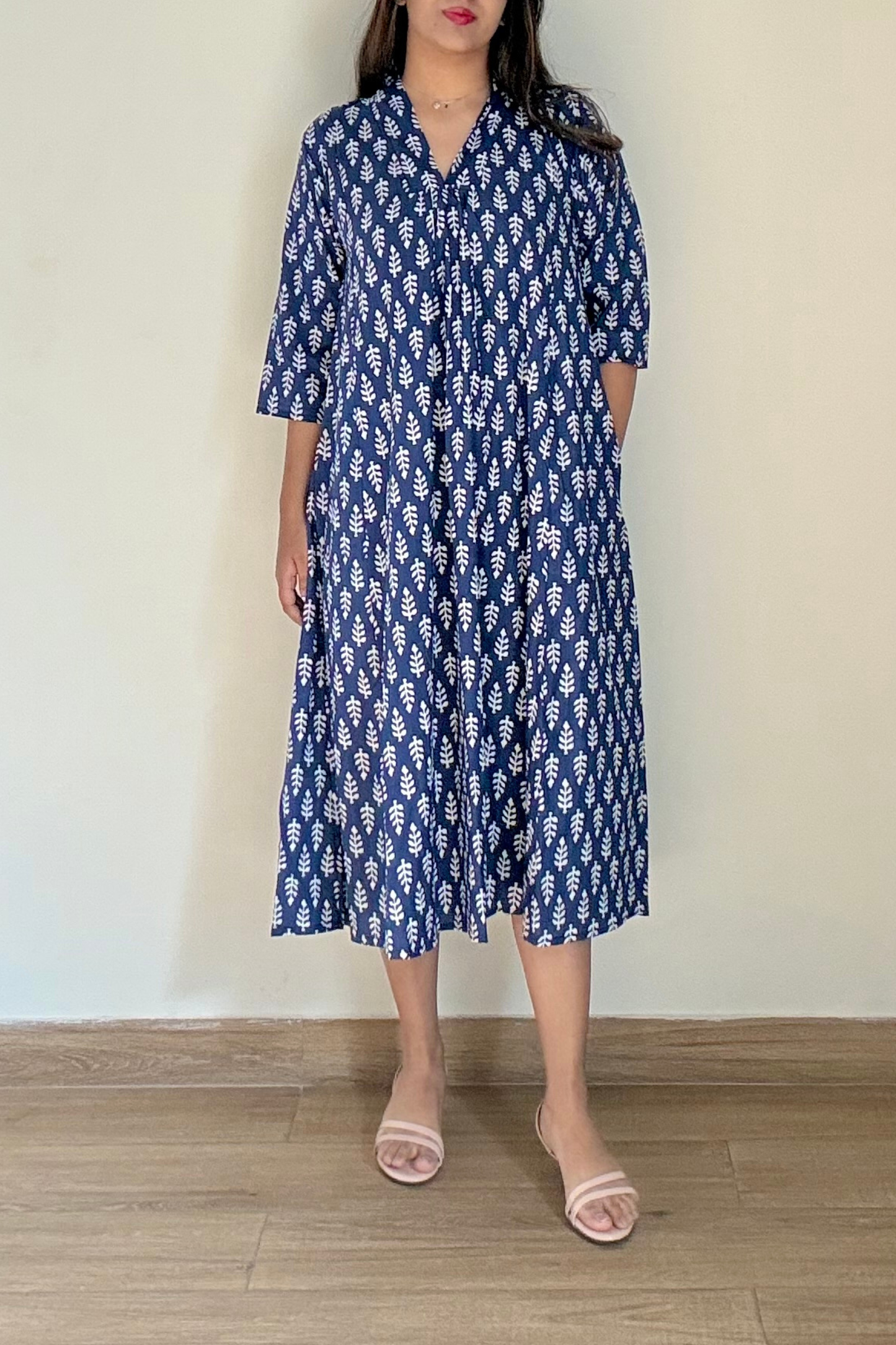 Malhar Indigo Kurta Dress | Cotton | Blue