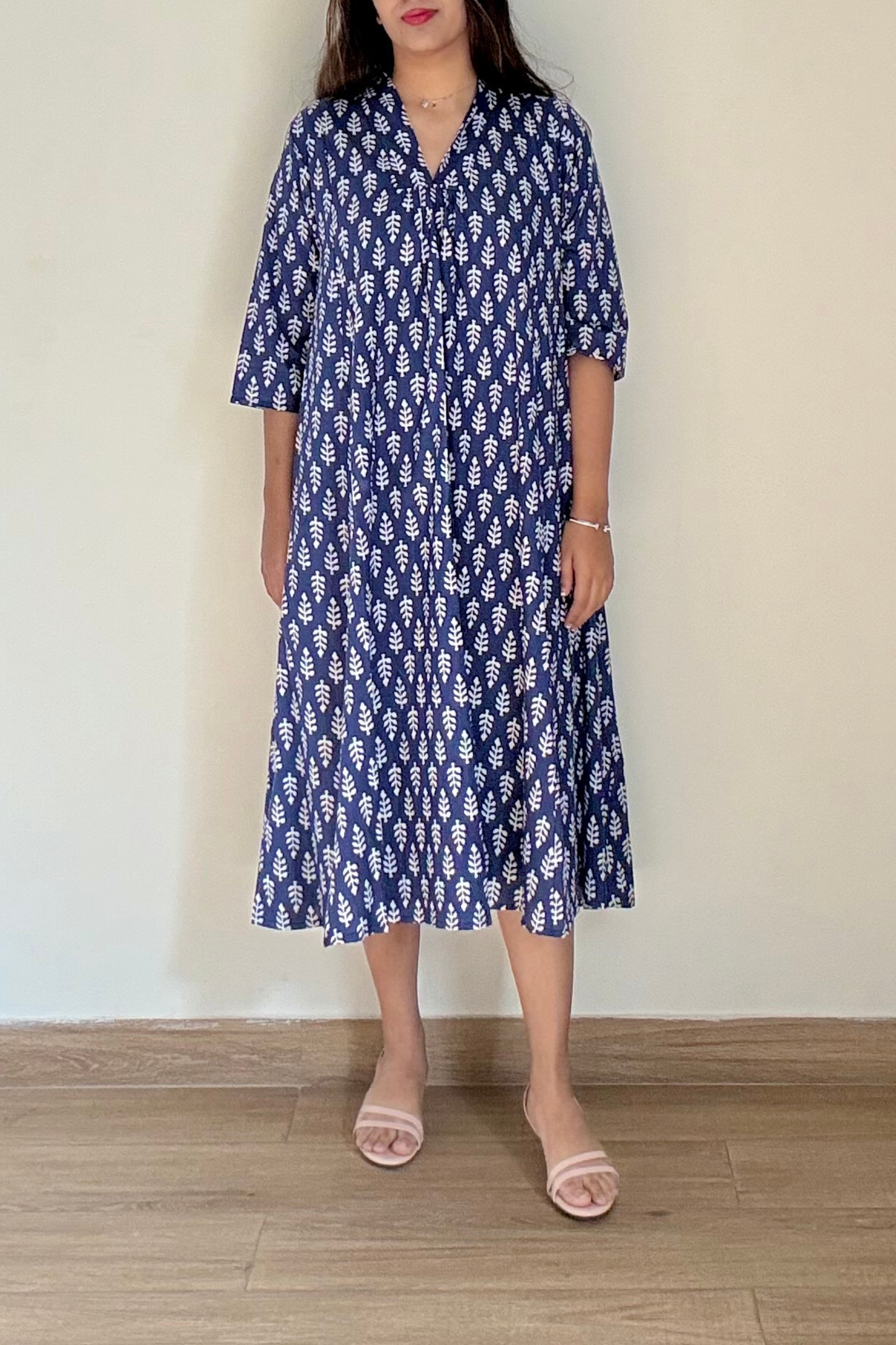 Malhar Indigo Kurta Dress | Cotton | Blue