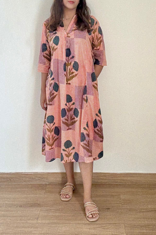 Oranji Kurta Dress | Cotton | Multicolor