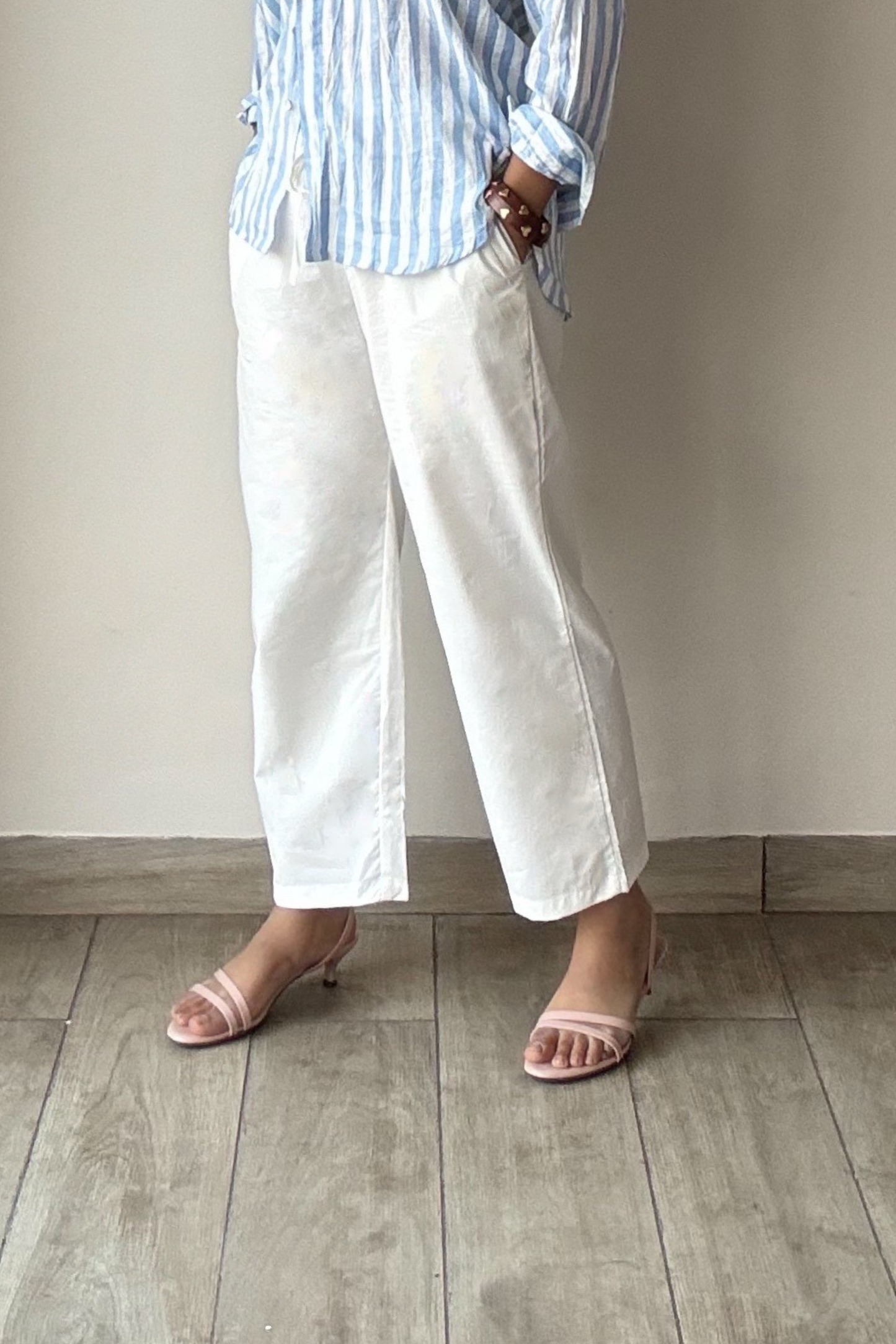 Do It All Crisp Pants | Cotton | White