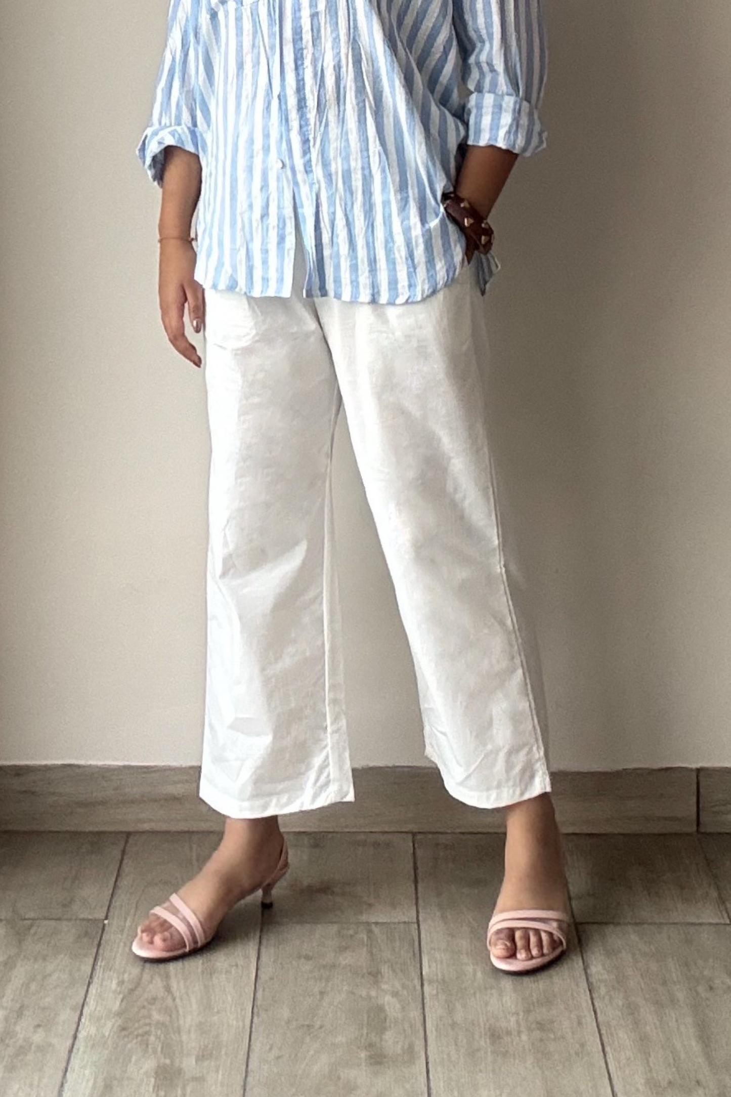 Do It All Crisp Pants | Cotton | White