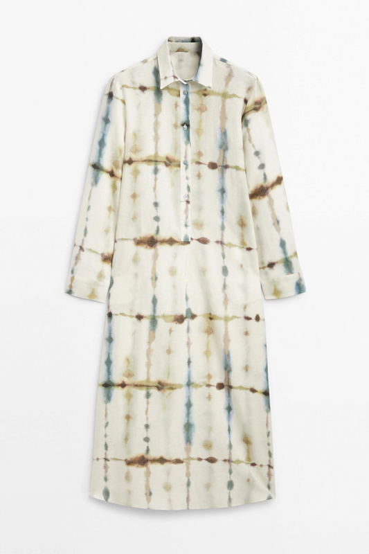 Leher Kurta Dress | Linen | Tie Dye