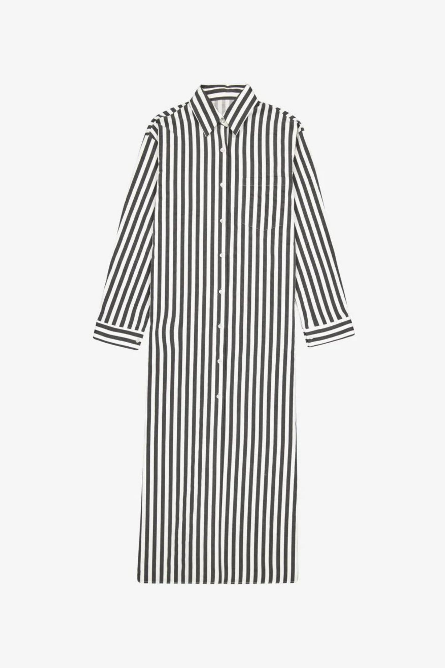 Kota Shirt Dress | Striped | Black