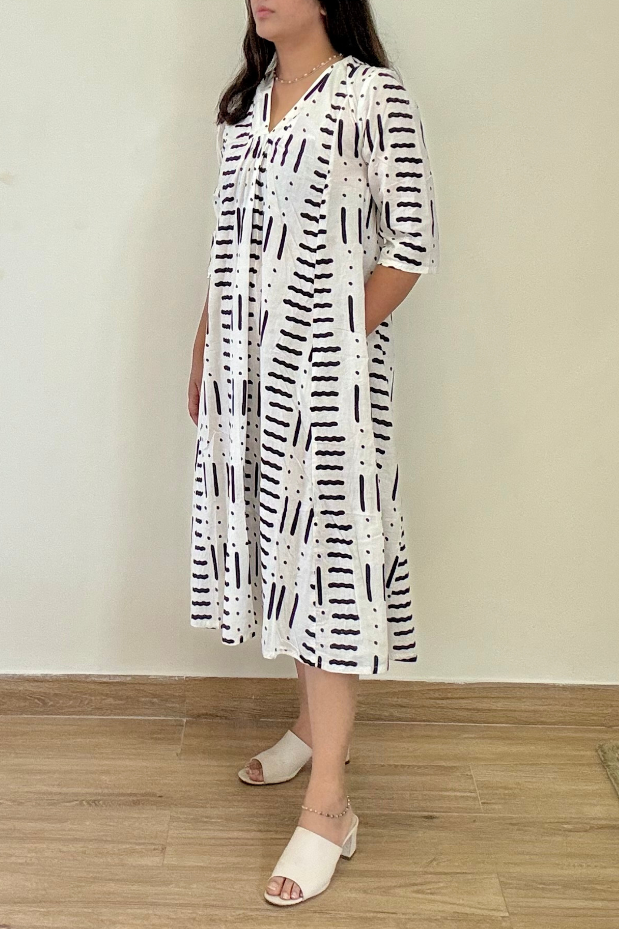 Tara Kurta Dress | Cotton | White