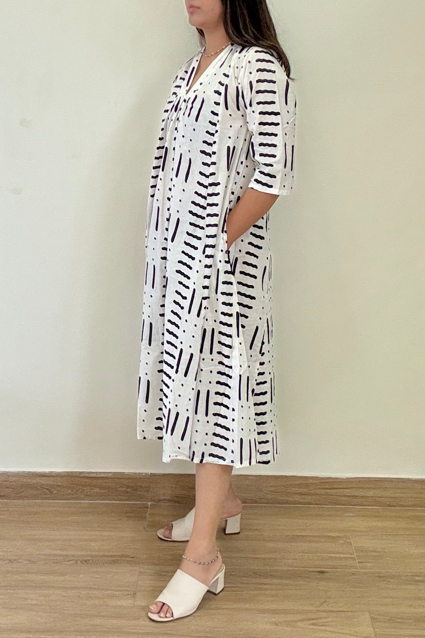 Tara Kurta Dress | Cotton | White