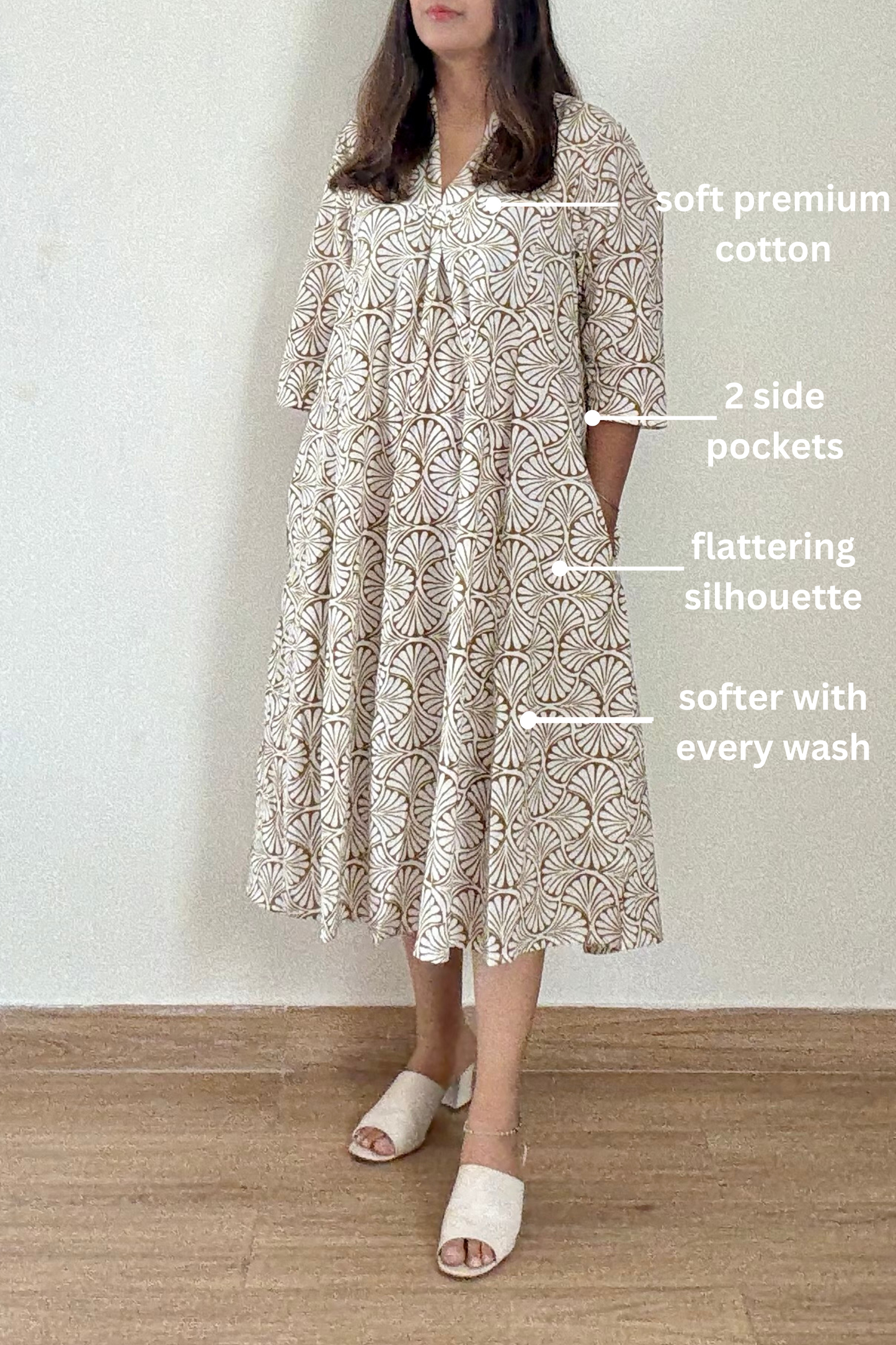 By the Sea Kurta Dress | Cotton | White