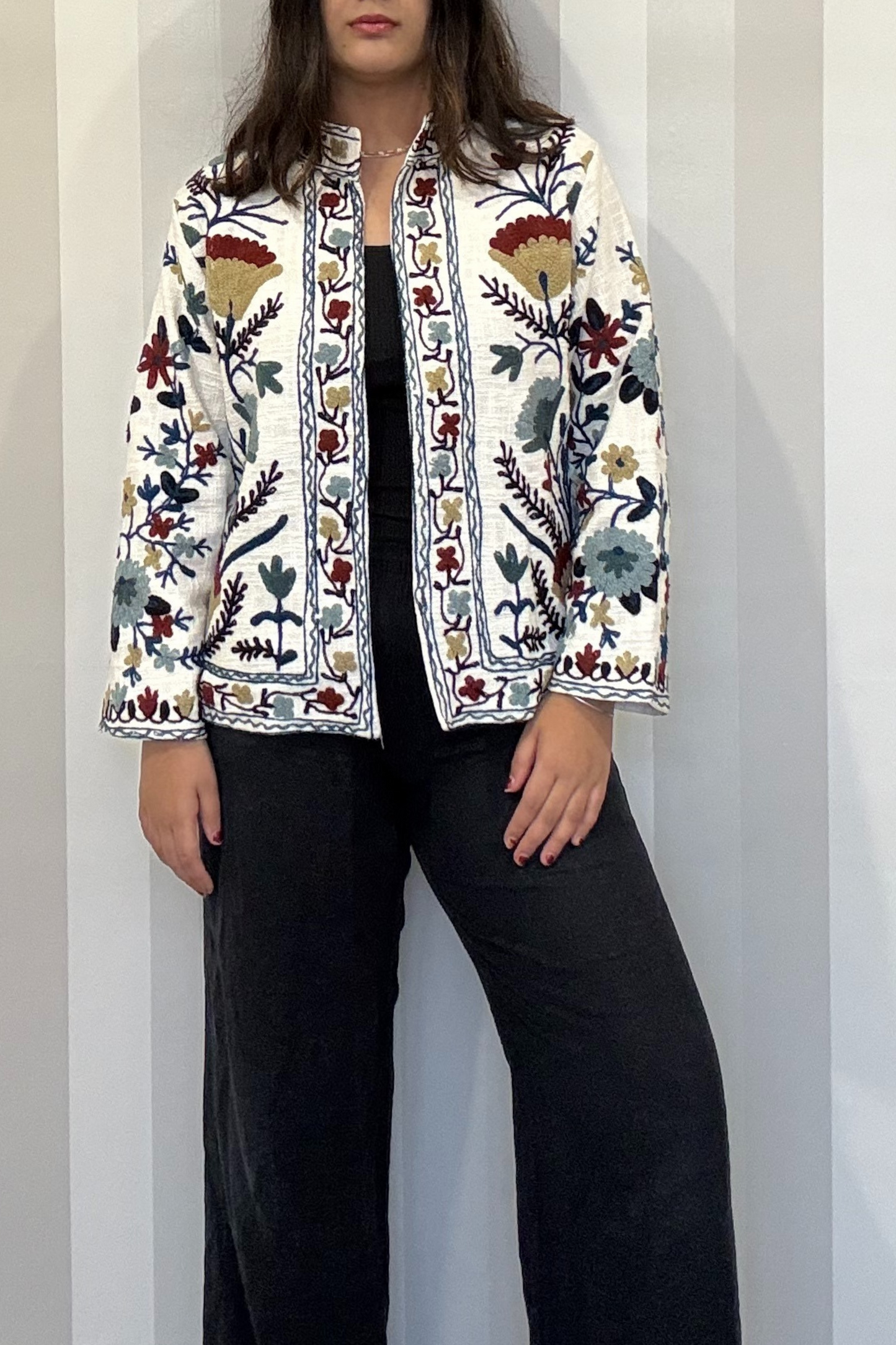 Laila Suzani Jacket | Cotton | Multicolor