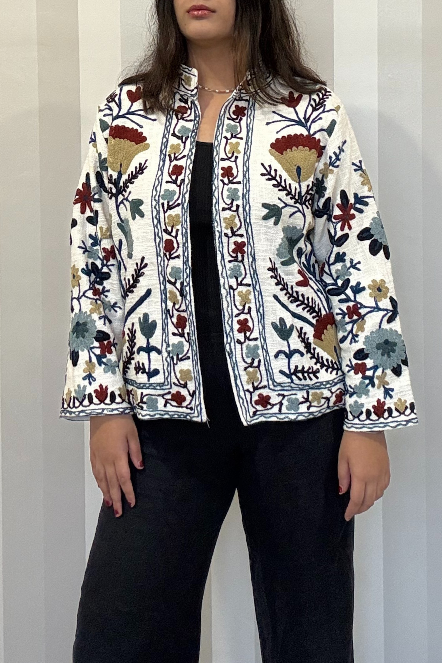 Laila Suzani Jacket | Cotton | Multicolor